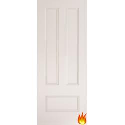 Canterbury 3 Panel White Primed Internal Fire Door (18mm lippings)